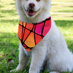 Stained Glass Mosaic Pattern Print Over The Collar Dog Bandana