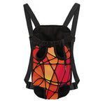 Stained Glass Mosaic Pattern Print Pet Carrier Backpack