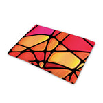 Stained Glass Mosaic Pattern Print Pet Cooling Mat Cover