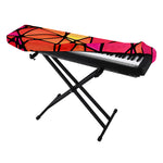 Stained Glass Mosaic Pattern Print Piano Keyboard Cover