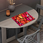 Stained Glass Mosaic Pattern Print Placemat