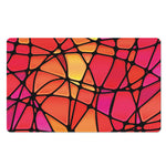 Stained Glass Mosaic Pattern Print Polyester Doormat
