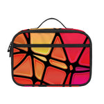 Stained Glass Mosaic Pattern Print Portable Lunch Bag