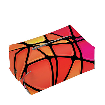 Stained Glass Mosaic Pattern Print Rectangle Tissue Box Cover