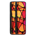 Stained Glass Mosaic Pattern Print Refrigerator Handle Covers