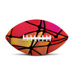 Stained Glass Mosaic Pattern Print Rugby Ball