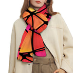 Stained Glass Mosaic Pattern Print Scarf