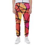 Stained Glass Mosaic Pattern Print Scuba Joggers