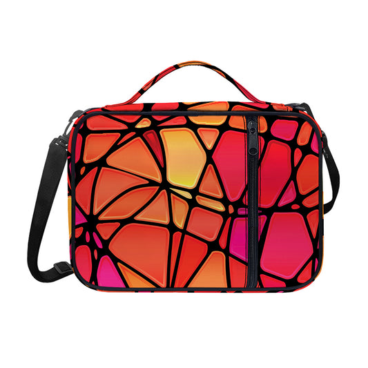 Stained Glass Mosaic Pattern Print Shoulder Strap Bible Bag