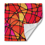 Stained Glass Mosaic Pattern Print Silk Bandana