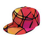 Stained Glass Mosaic Pattern Print Snapback Cap