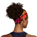 Stained Glass Mosaic Pattern Print Sports Headband
