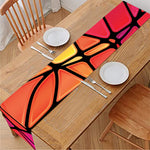 Stained Glass Mosaic Pattern Print Table Runner