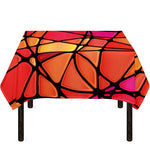 Stained Glass Mosaic Pattern Print Tablecloth