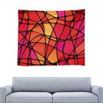 Stained Glass Mosaic Pattern Print Tapestry
