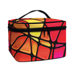 Stained Glass Mosaic Pattern Print Travel Makeup Bag