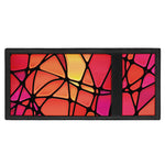 Stained Glass Mosaic Pattern Print Trifold Wallet