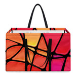 Stained Glass Mosaic Pattern Print Utility Tote Bag