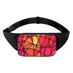 Stained Glass Mosaic Pattern Print Waist Bag