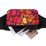 Stained Glass Mosaic Pattern Print Waist Bag