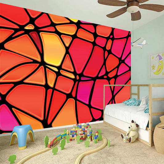 Stained Glass Mosaic Pattern Print Wall Sticker
