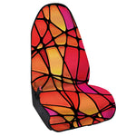 Stained Glass Mosaic Pattern Print Waterproof Car Seat Cover