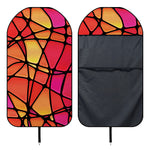 Stained Glass Mosaic Pattern Print Waterproof Car Seat Cover