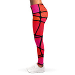 Stained Glass Mosaic Pattern Print Women's Leggings