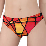 Stained Glass Mosaic Pattern Print Women's Panties