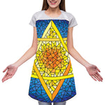Stained Glass Star of David Print Adjustable Apron