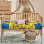Stained Glass Star of David Print Baby Crib Sheet