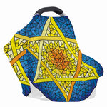 Stained Glass Star of David Print Baby Seat Cover