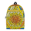 Stained Glass Star of David Print School Backpack