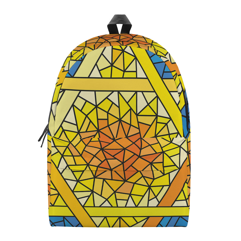 Stained Glass Star of David Print Backpack