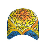 Stained Glass Star of David Print Baseball Cap