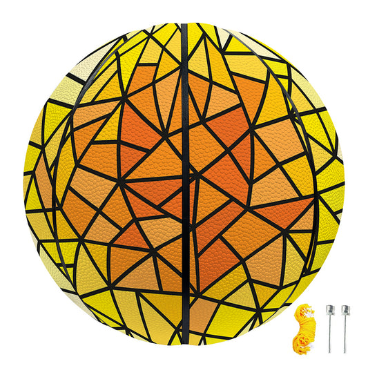 Stained Glass Star of David Print Basketball