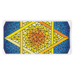 Stained Glass Star of David Print Beach Towel