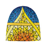 Stained Glass Star of David Print Beanie
