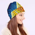 Stained Glass Star of David Print Beanie