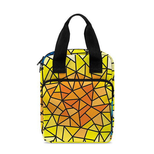Stained Glass Star of David Print Bible Tote Bag