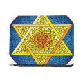 Stained Glass Star of David Print Bifold Wallet
