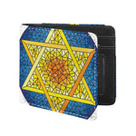 Stained Glass Star of David Print Bifold Wallet