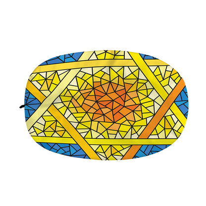 Stained Glass Star of David Print Car Side Mirror Covers