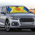 Stained Glass Star of David Print Car Windshield Sun Shade