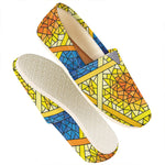 Stained Glass Star of David Print Casual Shoes