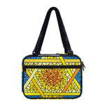Stained Glass Star of David Print Double Strap Bible Bag