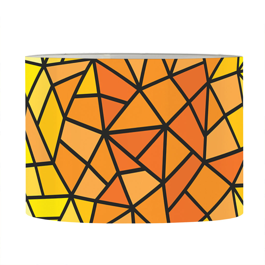 Stained Glass Star of David Print Drum Lamp Shade