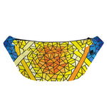 Stained Glass Star of David Print Fanny Pack