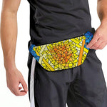 Stained Glass Star of David Print Fanny Pack