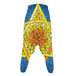 Stained Glass Star of David Print Hammer Pants